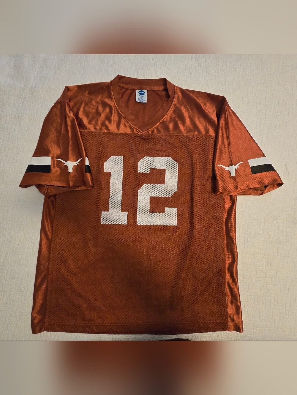 NCAA Texas Longhorn Jersey Number 12 Men's XL - Picture 3 of 7